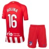 Original Trikotsatz Atlético Madrid Molina 16 Heimtrikot 2023-24 Für Kinder